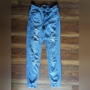 Tinseltown distressed mom jeans